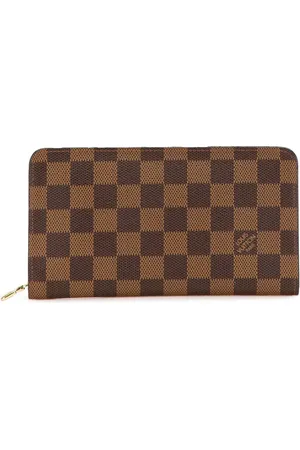 LOUIS VUITTON 2005 Damier Ebene Zippy Wallet long wallets