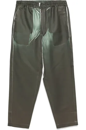 Comme des Garçons Denim-print trousers