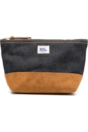 Ralph Lauren Logo-patch two-tone design wash bag