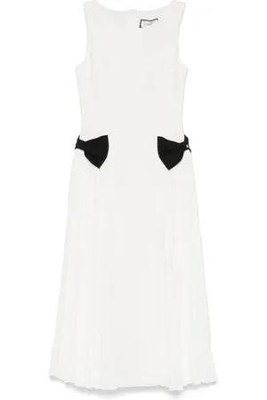NISSA Bow-detail midi dress