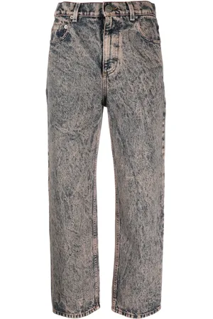 Marni Acid-wash cropped jeans