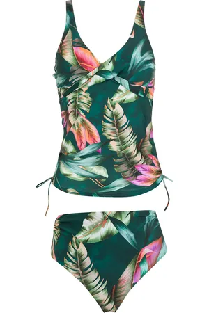 Lygia & Nanny Bruma leaf-print tankini