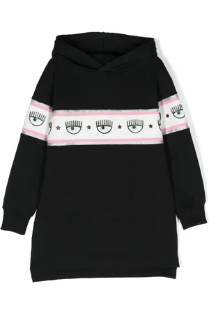 Chiara Ferragni Eyelike logo-tape hooded dress