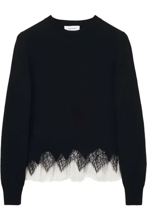 Alexander McQueen Lace-trim sweater