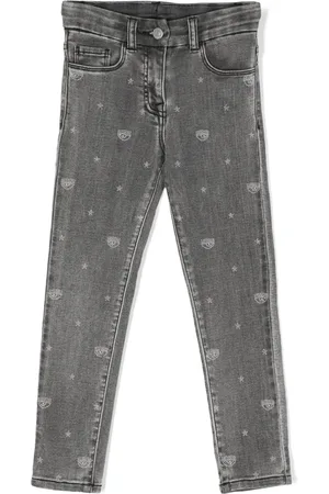 Chiara Ferragni Eyelike motif straight-leg jeans