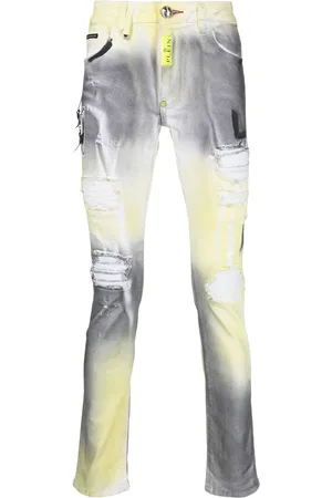 Philipp Plein Printed slim-fit jeans
