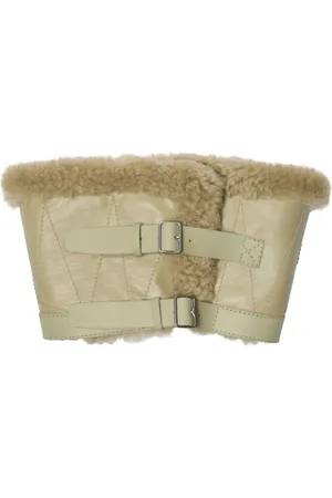Burberry Shearling collar scarf