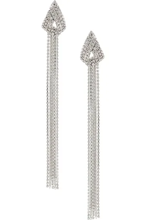 Philipp Plein Draped crystal earrings