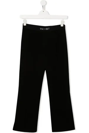 Twin-Set Logo-waistband straight-leg trousers