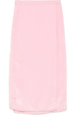 FORTE FORTE Crinkled midi skirt