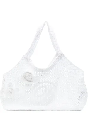 BLUMARINE Logo-embroidered shoulder bag