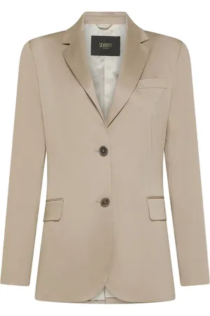 SEVENTY BY SERGIO TEGON Satin-trim blazer