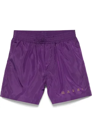 Marni Logo-print swim shorts