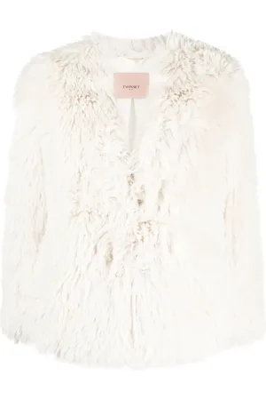 Twin-Set Faux-fur long-sleeve jacket