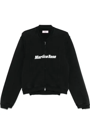 MARTINE ROSE Shrunken zip-up sweatshirt