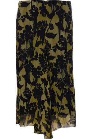 Victoria Beckham Silk midi skirt
