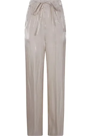 GENTRYPORTOFINO Satin palazzo trousers