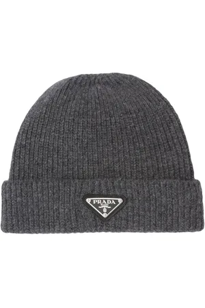 Prada Triangle-logo wool-cashmere beanie