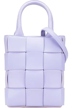 Bottega Veneta 2012-2024 Mini Lambskin Maxi Intrecciato North South Cassette Tote satchel