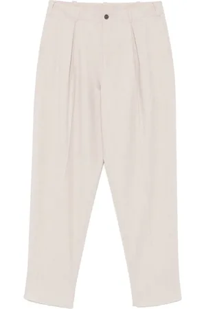 Emporio Armani Mélange-effect trousers