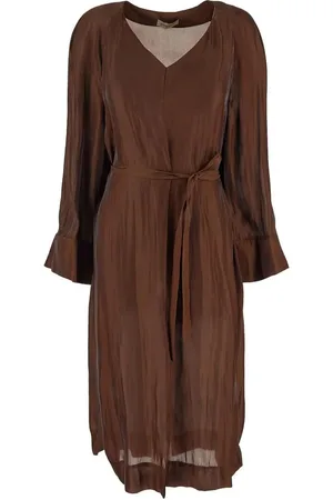 GENTRYPORTOFINO Belted midi dress