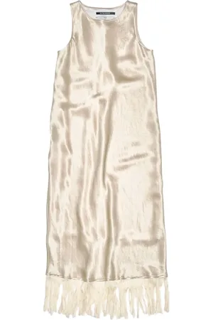 SONG FOR THE MUTE Satin midi dress