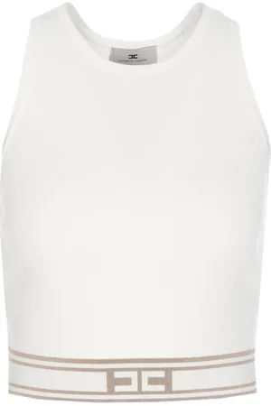 Elisabetta Franchi Contrasting-band tank top