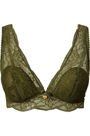 Twin-Set Triangle-cup lace bralette