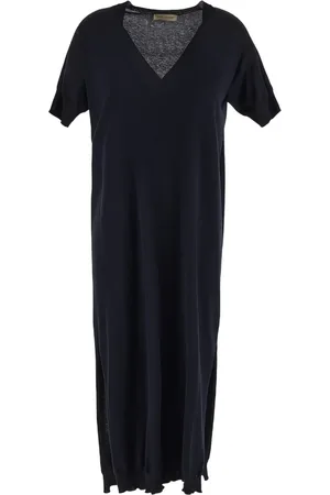 GENTRYPORTOFINO Fine-knit maxi dress