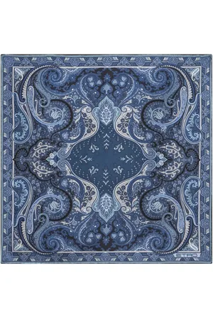 Etro Printed silk pocket square