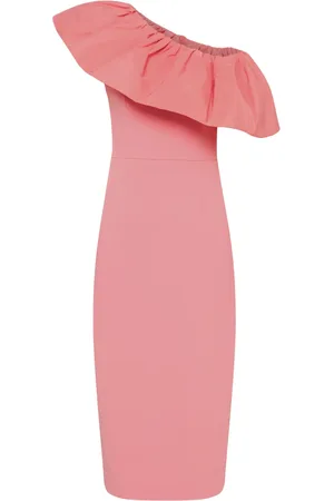 Rebecca Vallance Brittany one-shoulder midi dress
