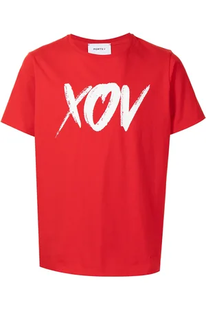 Ports V Slogan-print short-sleeved T-shirt