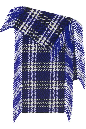 Burberry Check-pattern wool scarf