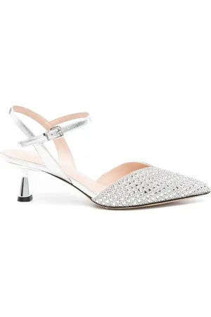 Evaluna 60mm rhinestone-embellished pumps