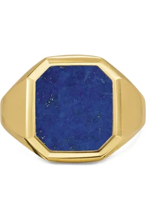 David Yurman 18K yellow Streamline® Signet lapis lazuli ring
