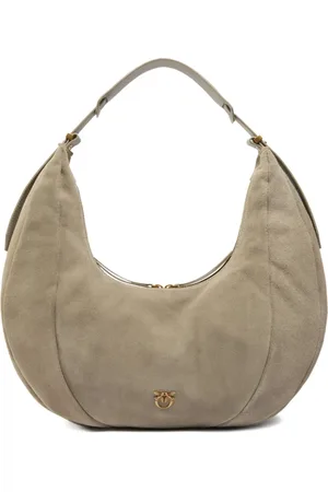 Pinko Large suede shoulder bag