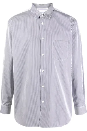 Comme des Garçons Contrast striped pocket shirt