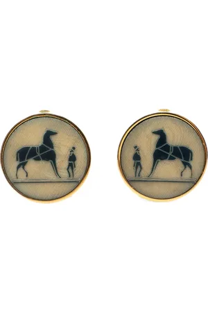 Hermès 20th Century Caleche Horse Clip On Earrings costume earrings