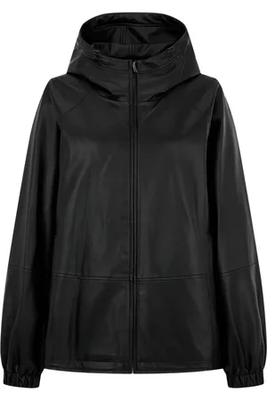 Studio Tomboy Hooded faux-leather jacket
