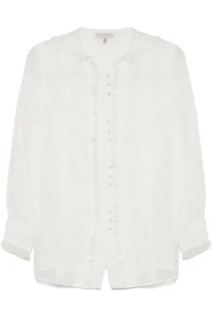 SHIATZY CHEN Organza laced shirt