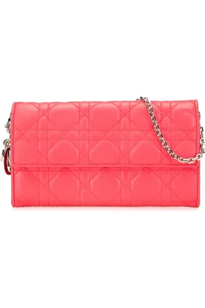 Dior 2014 Lambskin Cannage Lady Dior Wallet On Chain shoulder bag