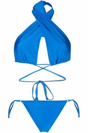 Noire Swimwear Shiny-finish triangle-cup bikini set