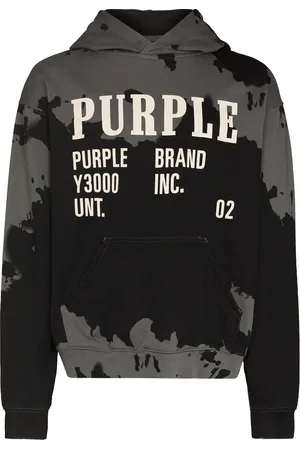 Purple Brand Logo-print long-sleeve hoodie