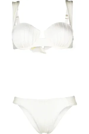 Noire Swimwear Underwire-cup tie-fastening bikini set