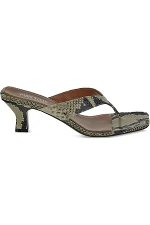 PARIS TEXAS Snakeskin mules