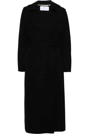 Harris Wharf London Notched-lapel belted trench coat