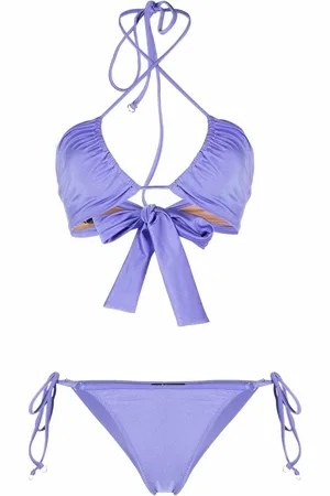 Noire Swimwear Reverse triangle cup bikini set