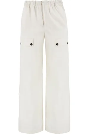 Salvatore Ferragamo Wide-leg linen trousers