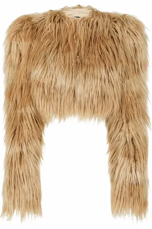 Dolce & Gabbana Cropped faux-fur jacket