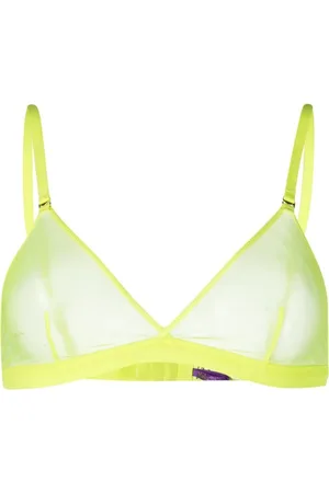MAISON CLOSE Sheer triangle-cup bra